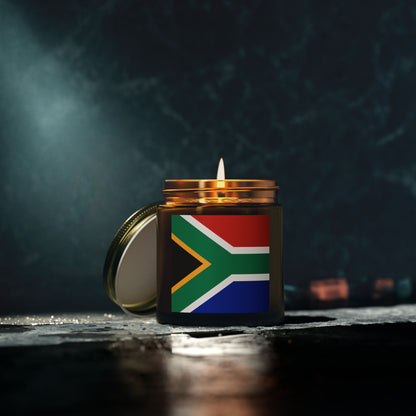 South African Flag Scented Candles, Coconut Apricot Wax (4oz, 9oz)