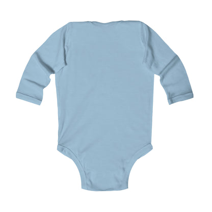 Boks in Green Baby Long Sleeve Bodysuit