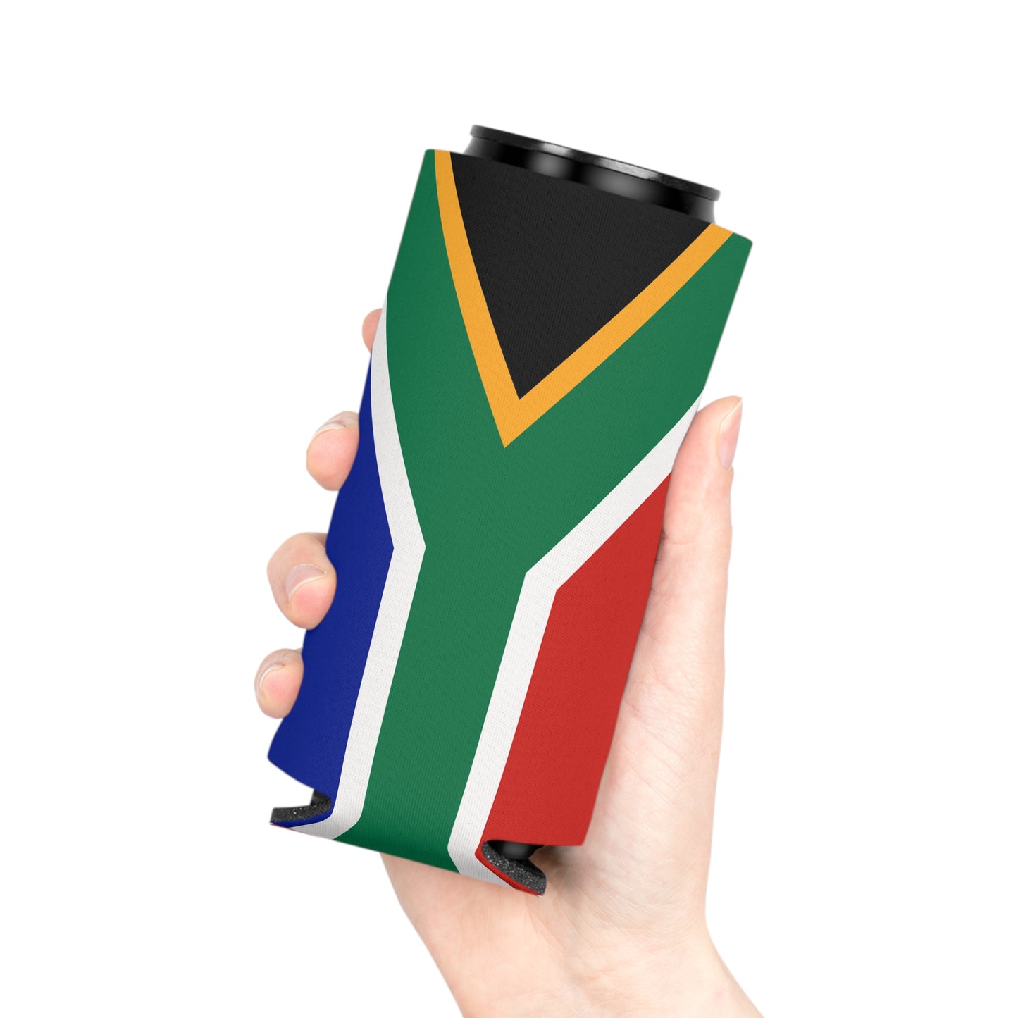 USA + South African Flag Can Cooler