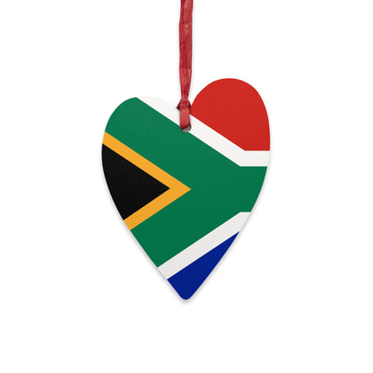 South African Flag Wooden Ornaments