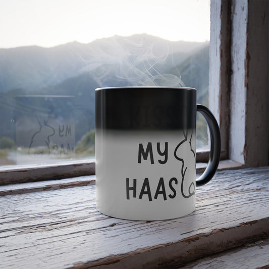 Kiss my Haas Color Morphing Mug, 11oz