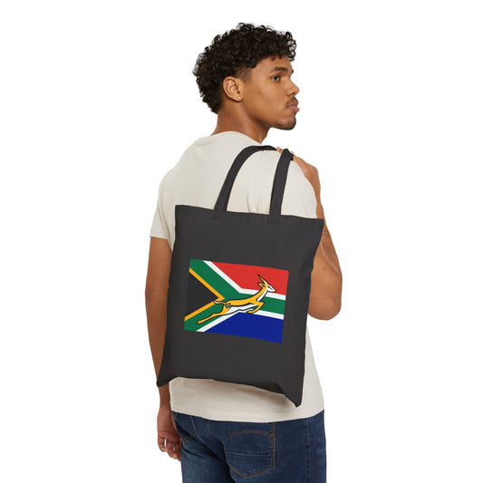 South African Bok Fan Cotton Canvas Tote Bag