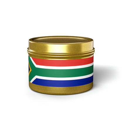 South African Flag Tin Candles