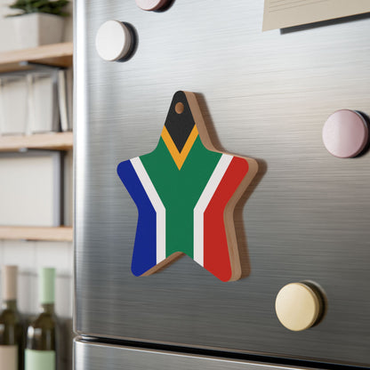 South African Flag Wooden Ornaments