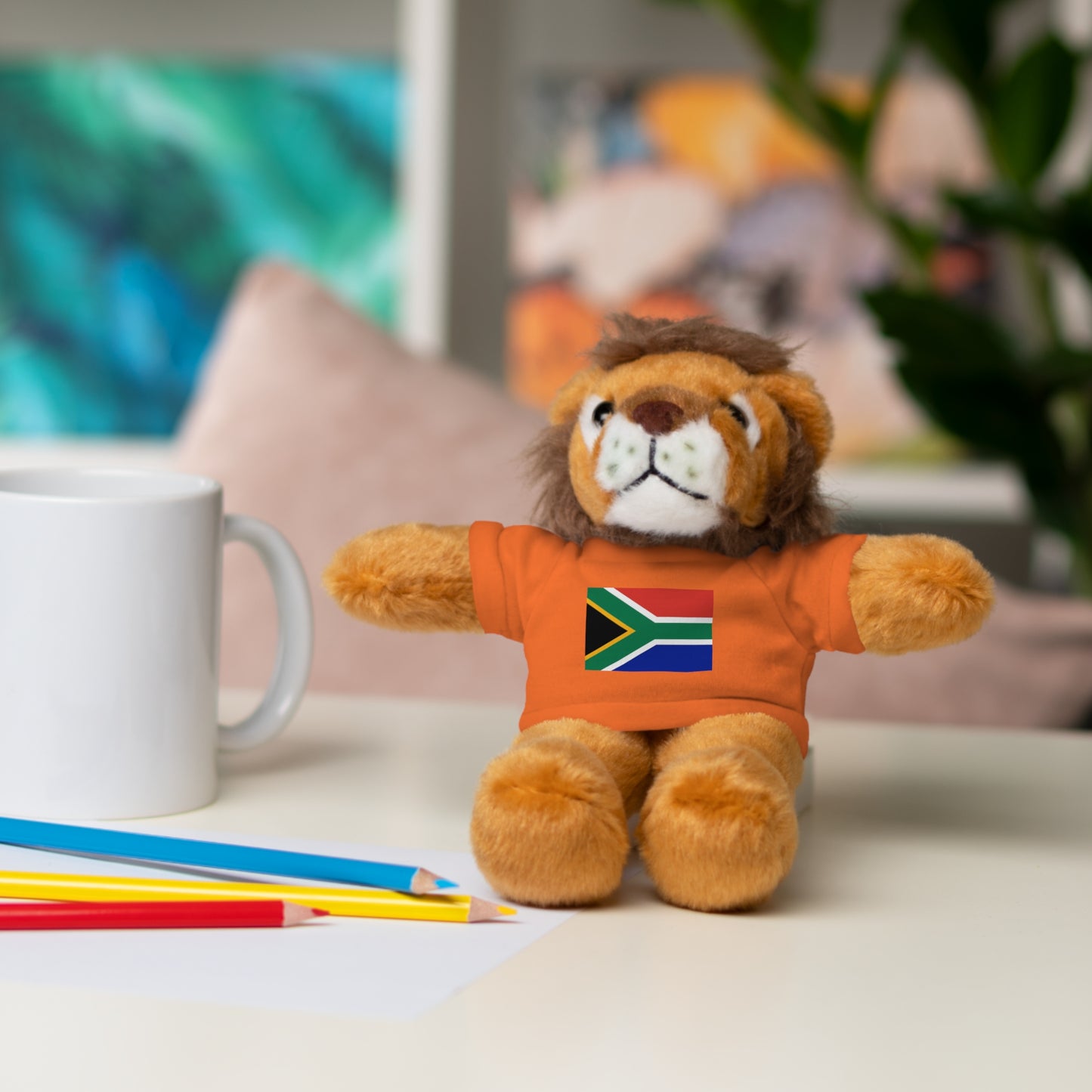 South African Flag Stuffed Animals with Tee