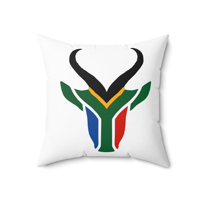 South African Springbok Spun Polyester Square Pillow