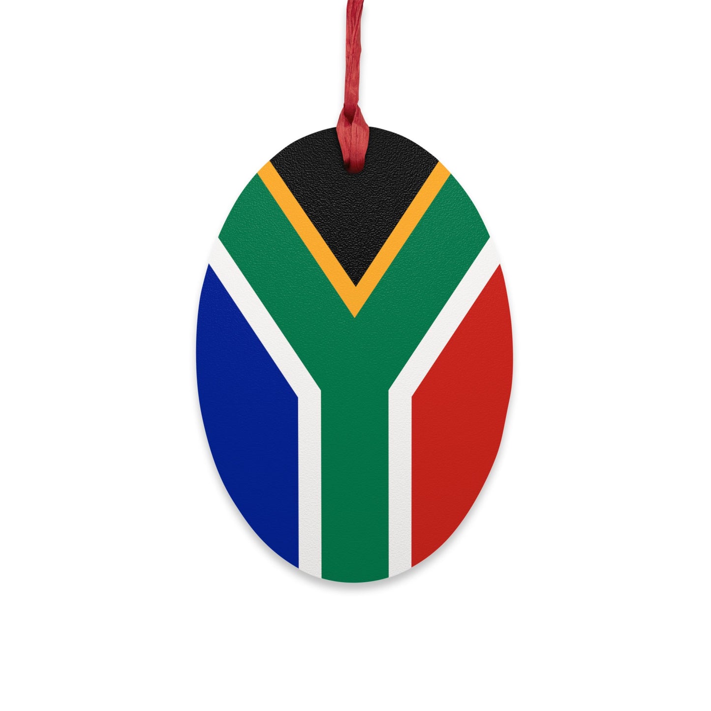 South African Flag Wooden Ornaments