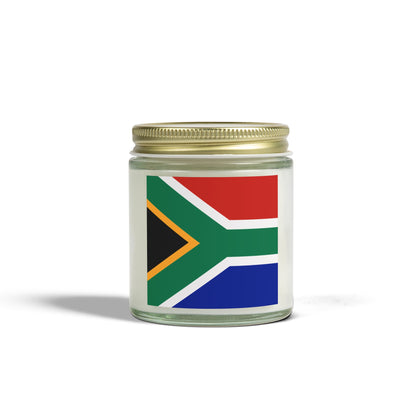 South African Flag Scented Candles, Coconut Apricot Wax (4oz, 9oz)