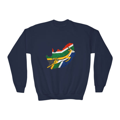 South African Bok Fan Youth Crewneck Sweatshirt