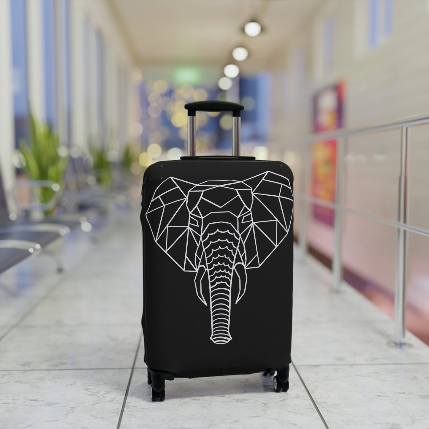 Elephant Origami Luggage Cover