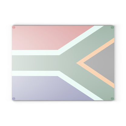 South African flag Glass Cutting Board