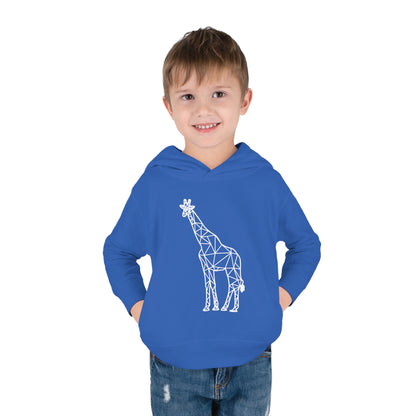 Giraffe Origami Toddler Pullover Fleece Hoodie