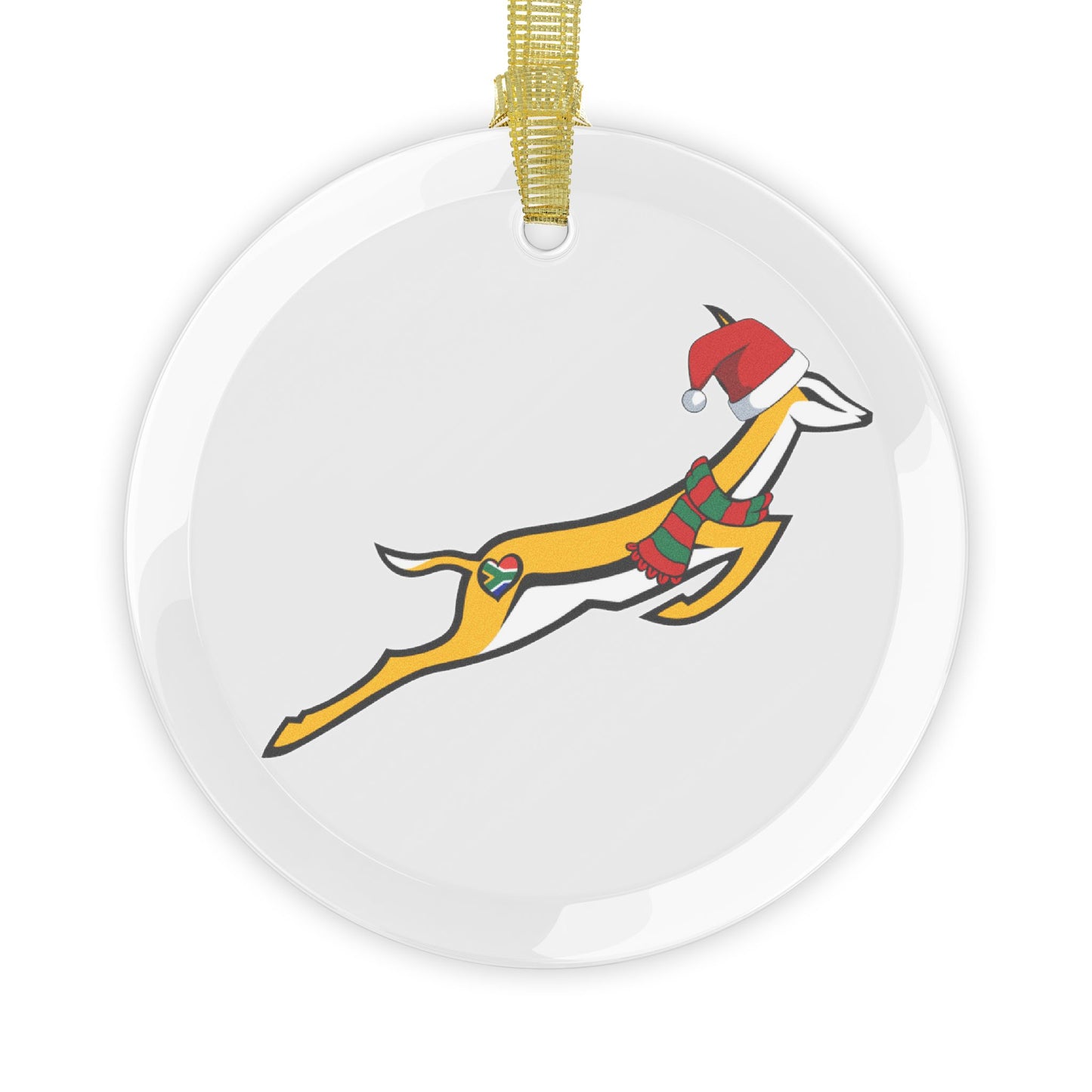 Springbok for life Glass Ornaments