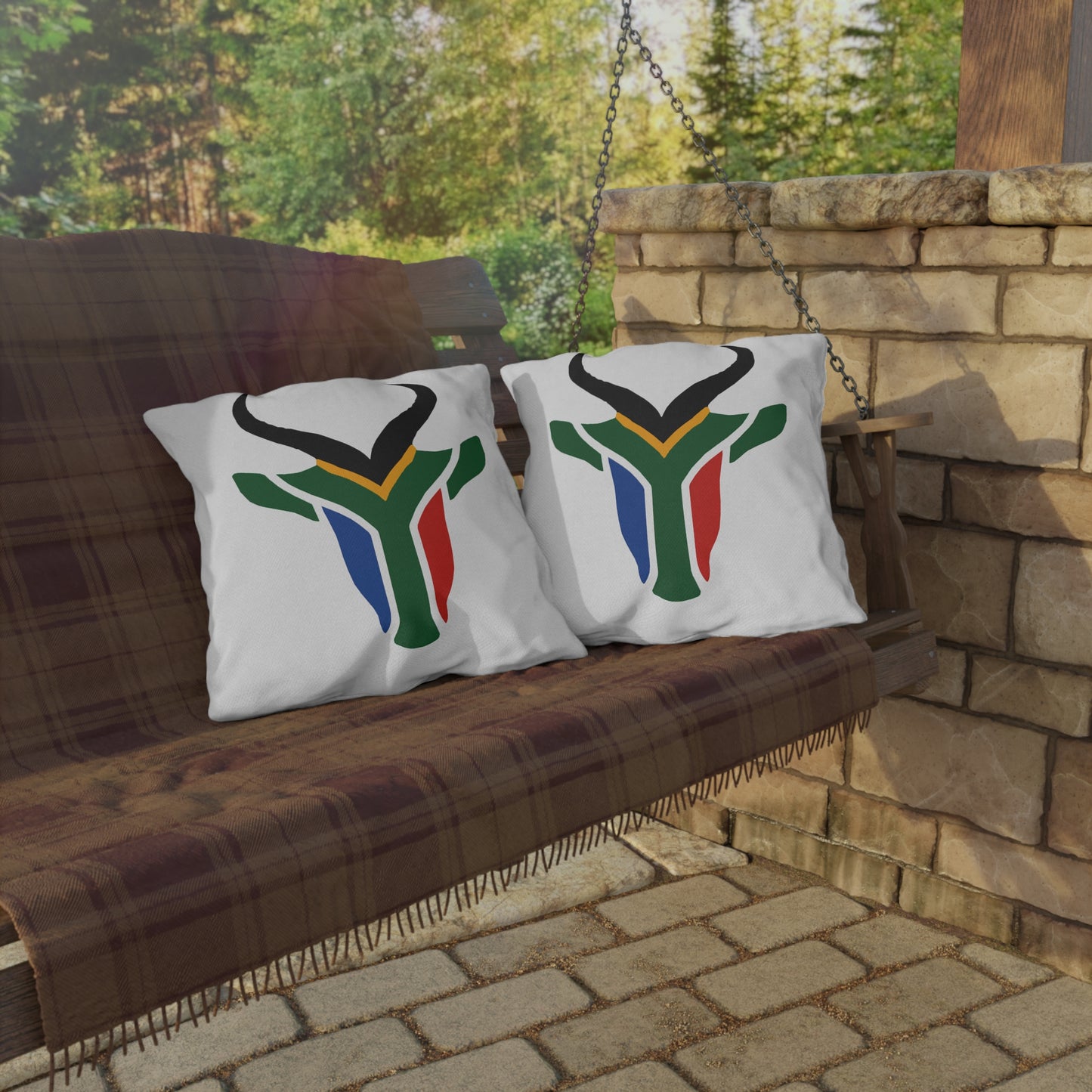 South African Springbok Outdoor Pillows