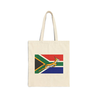 South African Bok Fan Cotton Canvas Tote Bag