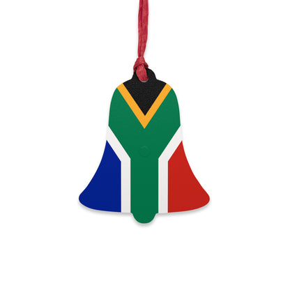 South African Flag Wooden Ornaments