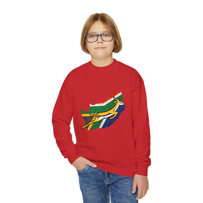 South African Bok Fan Youth Crewneck Sweatshirt