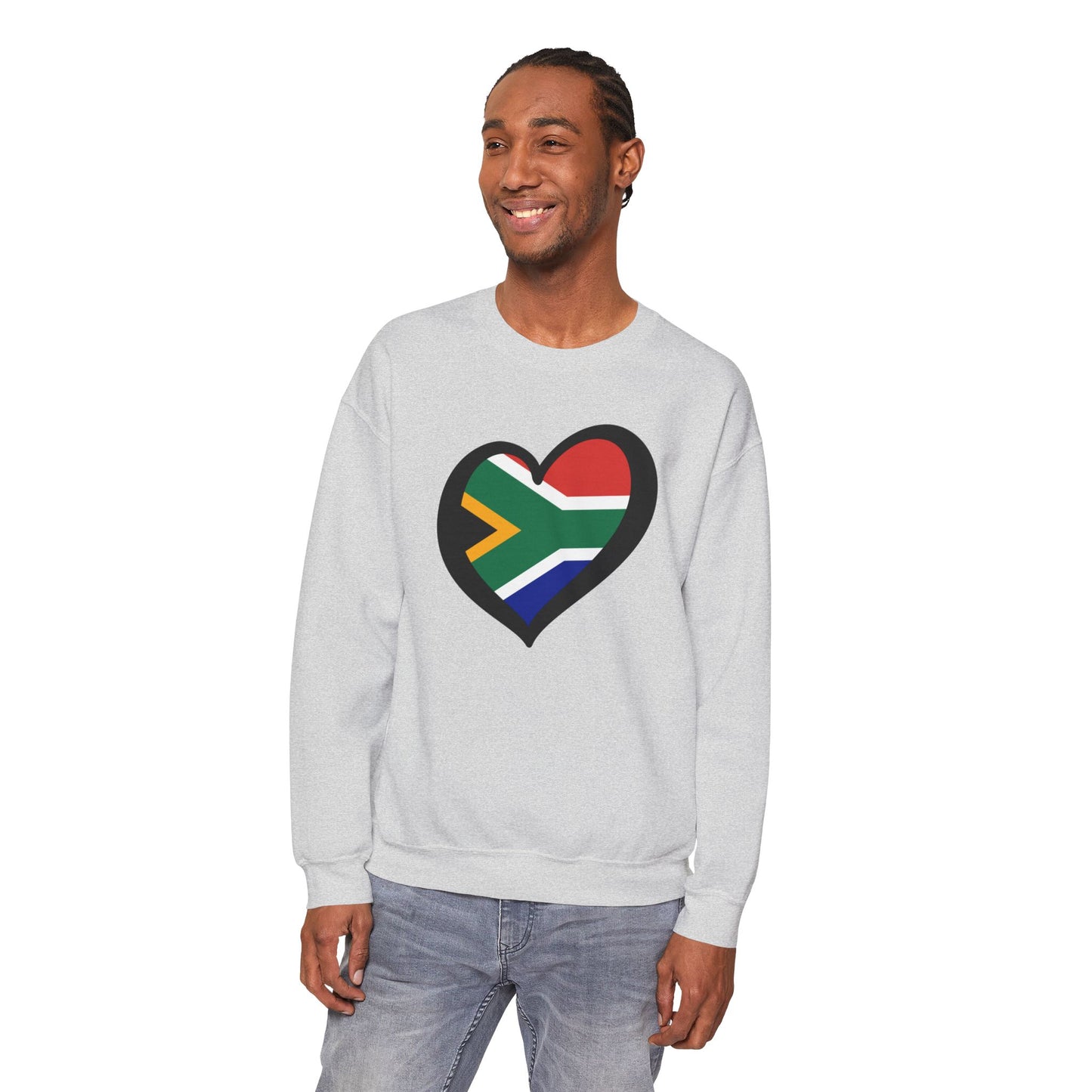 South African Heart Sweatshirt: Unisex, Heavy blend