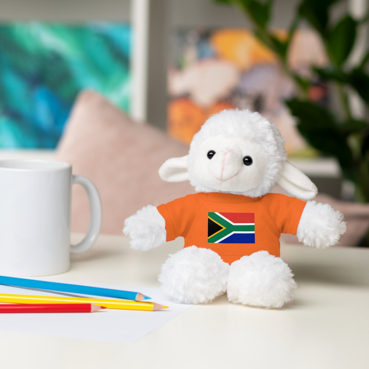 South African Flag Stuffed Animals with Tee