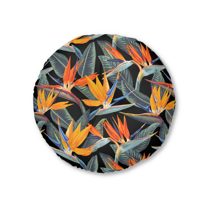 Strelitzia Tufted Floor Pillow, Round