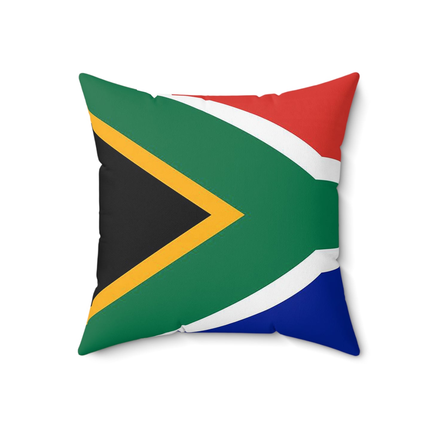 South African Flag Spun Polyester Square Pillow