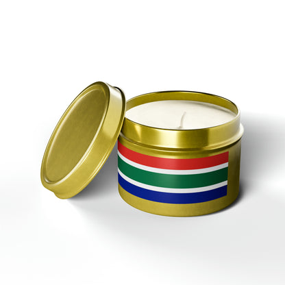 South African Flag Tin Candles