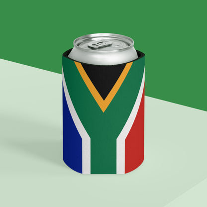 USA + South African Flag Can Cooler