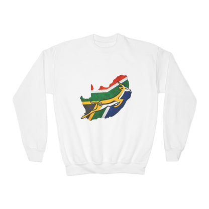 South African Bok Fan Youth Crewneck Sweatshirt