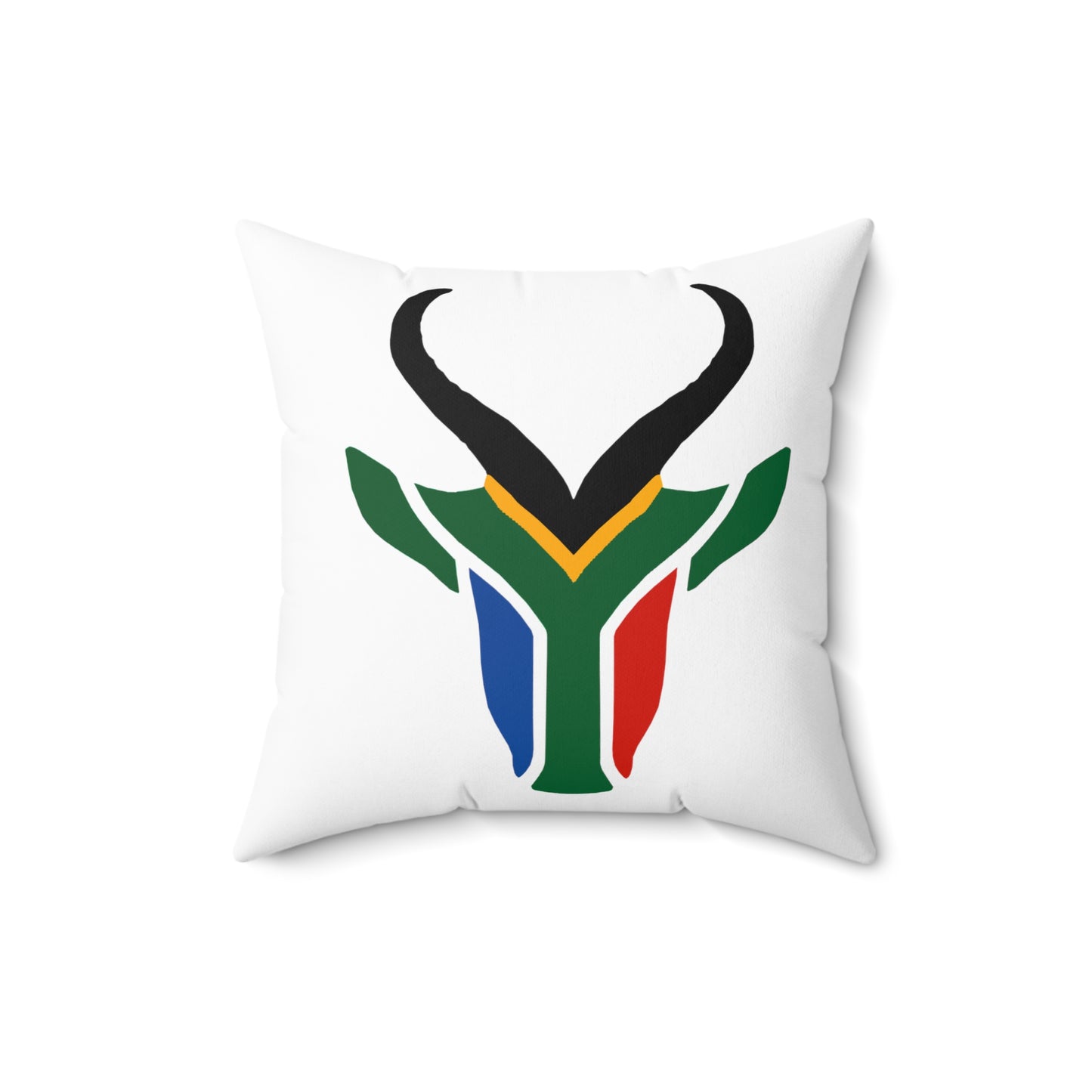 South African Springbok Spun Polyester Square Pillow