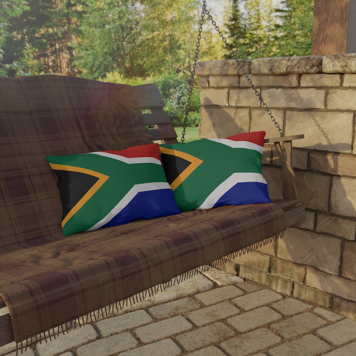 South African Flag Outdoor Pillows