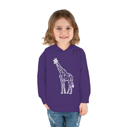 Giraffe Origami Toddler Pullover Fleece Hoodie