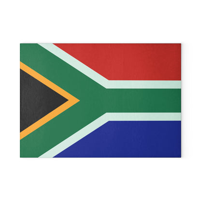 South African flag Glass Cutting Board