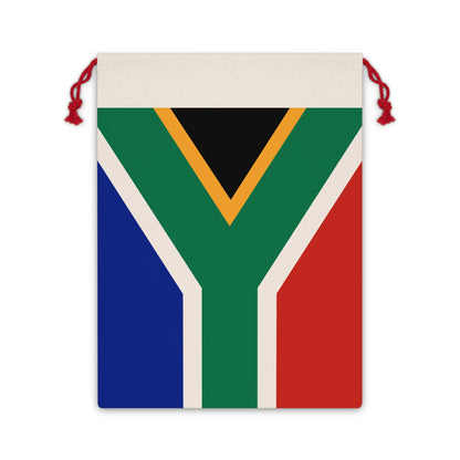 South African Flag Christmas / Gift Linen Bag