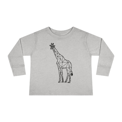 Giraffe Origami Toddler Long Sleeve Tee