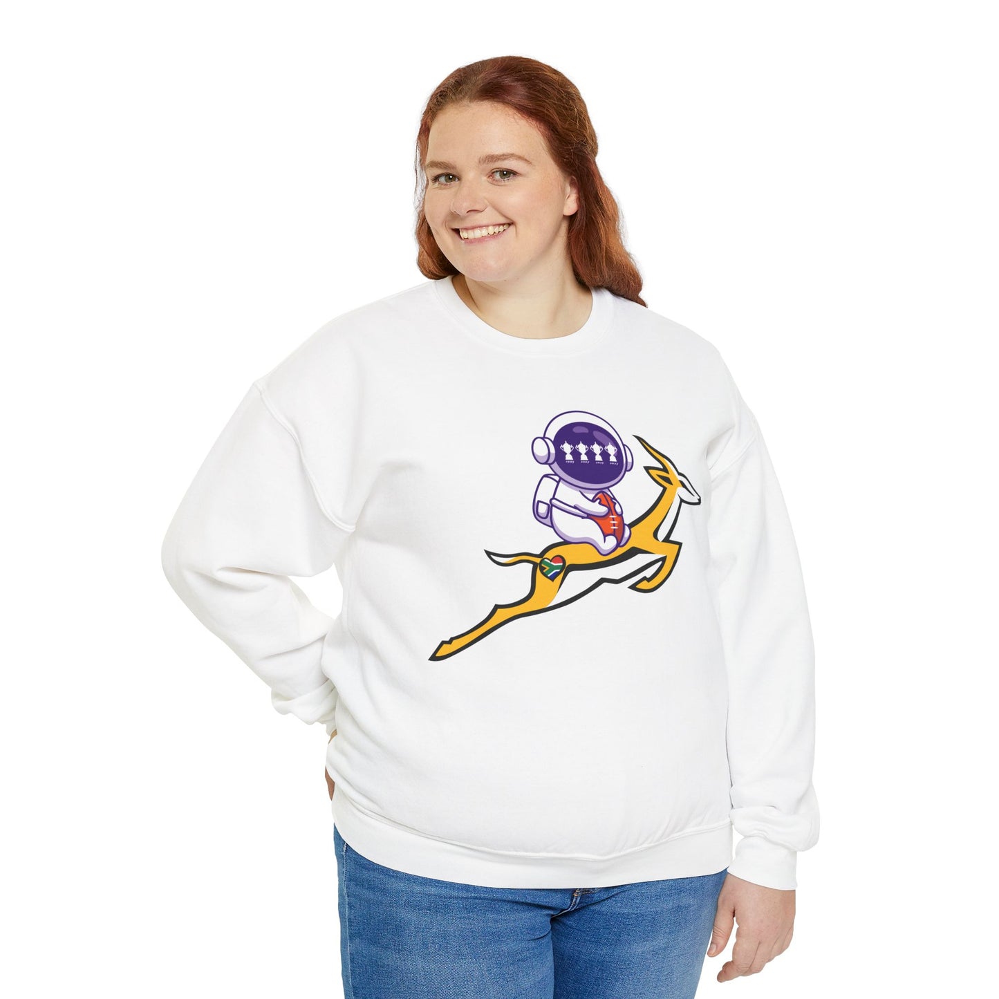 Astrobok to the Moon Sweatshirt: Unisex, Heavy blend