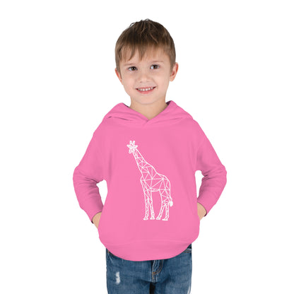 Giraffe Origami Toddler Pullover Fleece Hoodie