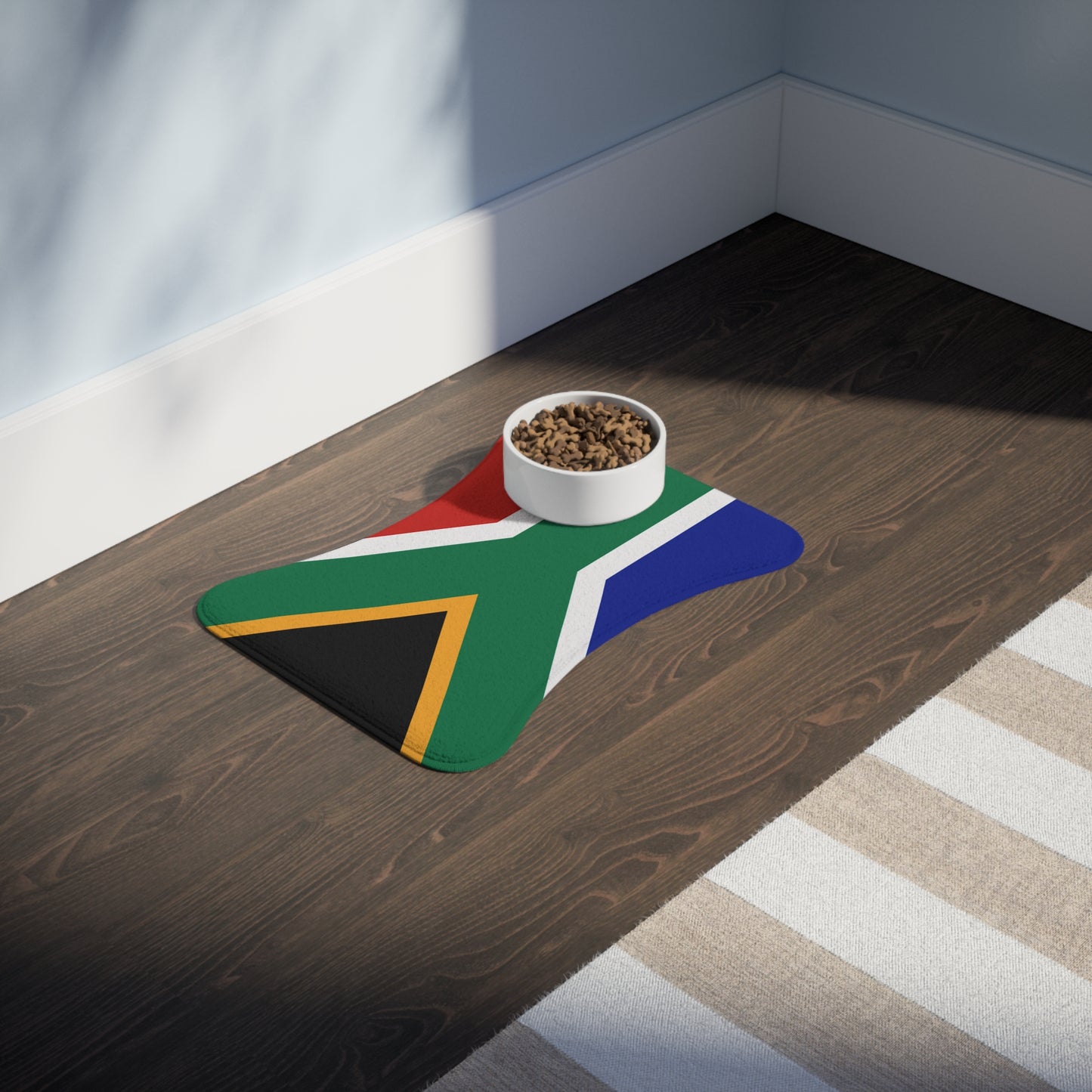 South African Flag Pet Feeding Mats