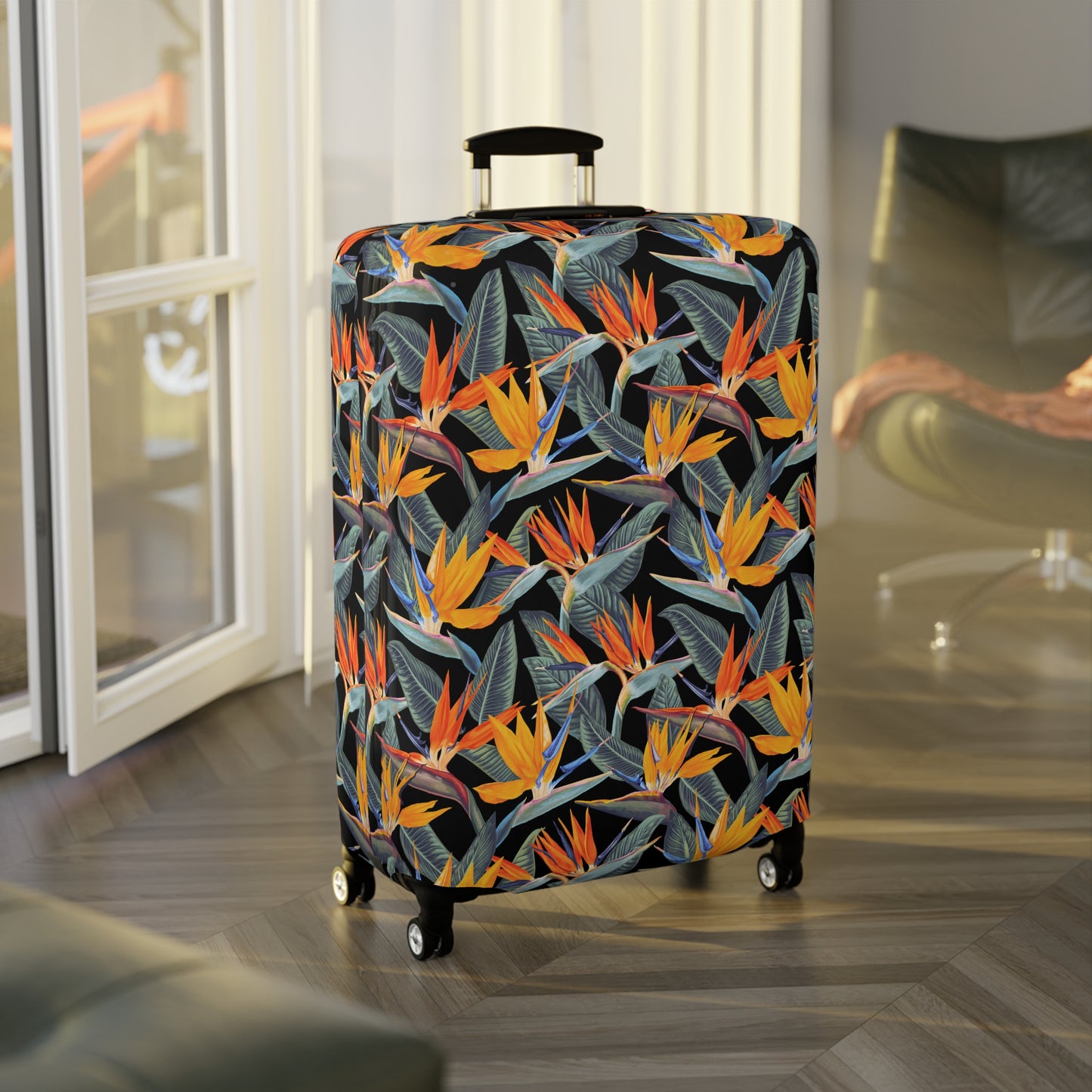 Strelitzia Luggage Cover