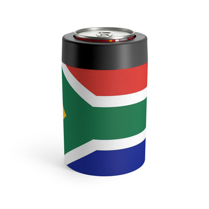 South African flag Stainless Steel Koozie / Can Holder