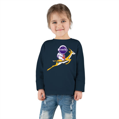 Astrobok Flying Toddler Long Sleeve Tee