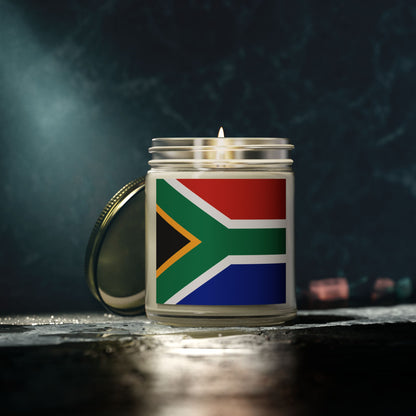 South African Flag Scented Candles, Coconut Apricot Wax (4oz, 9oz)