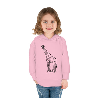 Giraffe Origami Toddler Pullover Fleece Hoodie