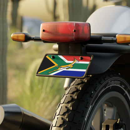 South African Flag Bokke License Plate