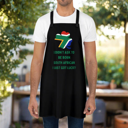 lucky to be south african apron