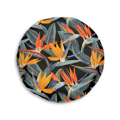 Strelitzia Tufted Floor Pillow, Round