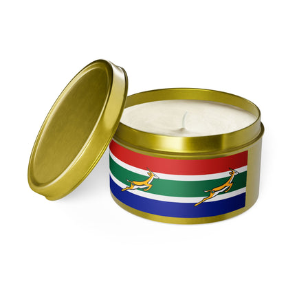 South African Bok Fan Tin Candles