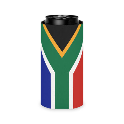 USA + South African Flag Can Cooler