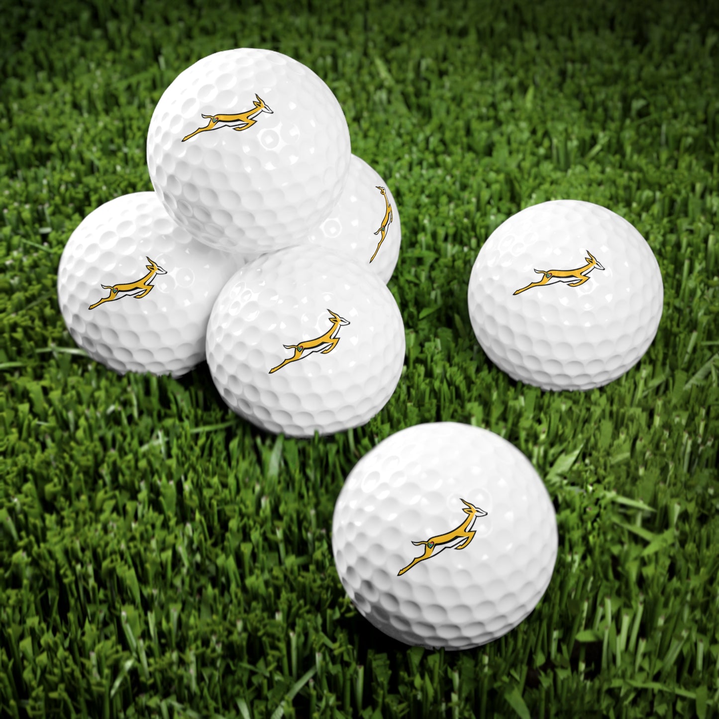 SA Green & Gold for life Golf Balls, 6pcs