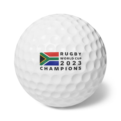 Boks Rugby World Champions Golf Balls, 6pcs