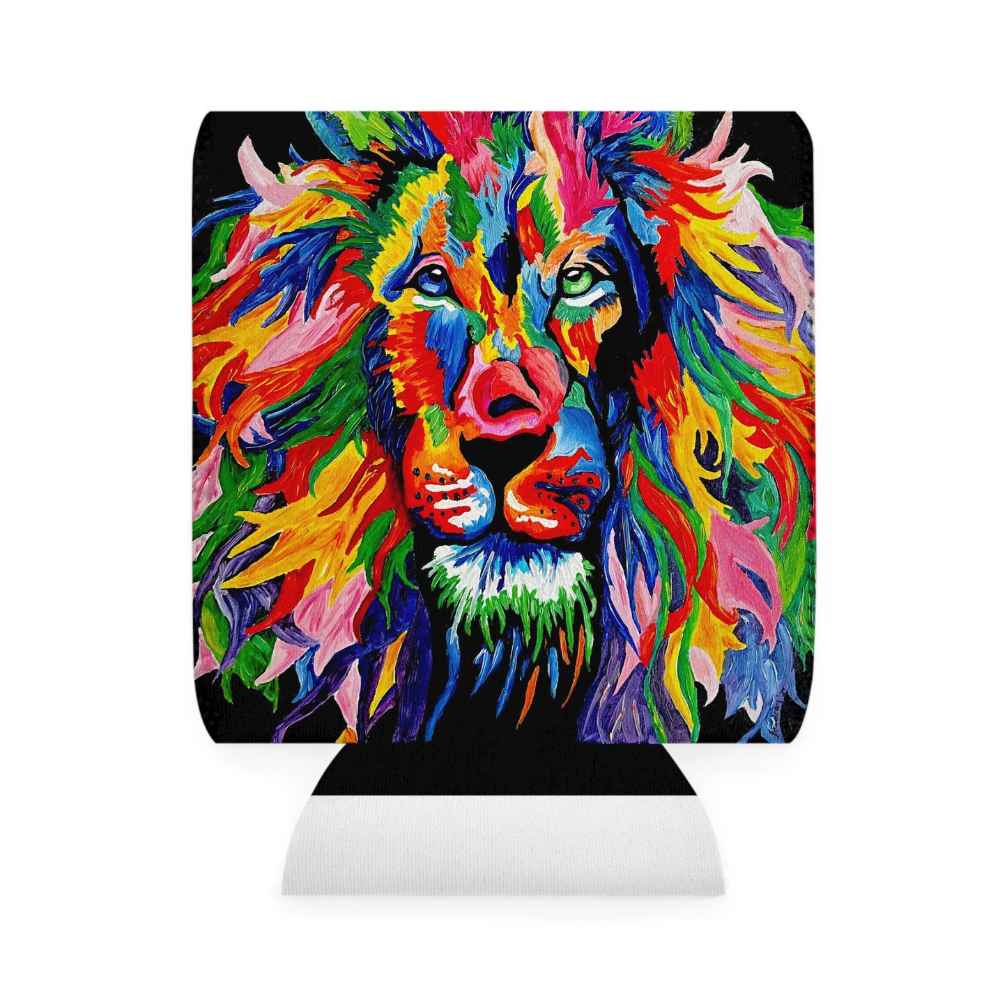 Rainbow Lion Can Cooler Sleeve / Koozie